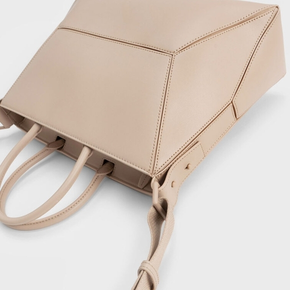 Charles & Keith Cream Handbag - Picture 2 of 11